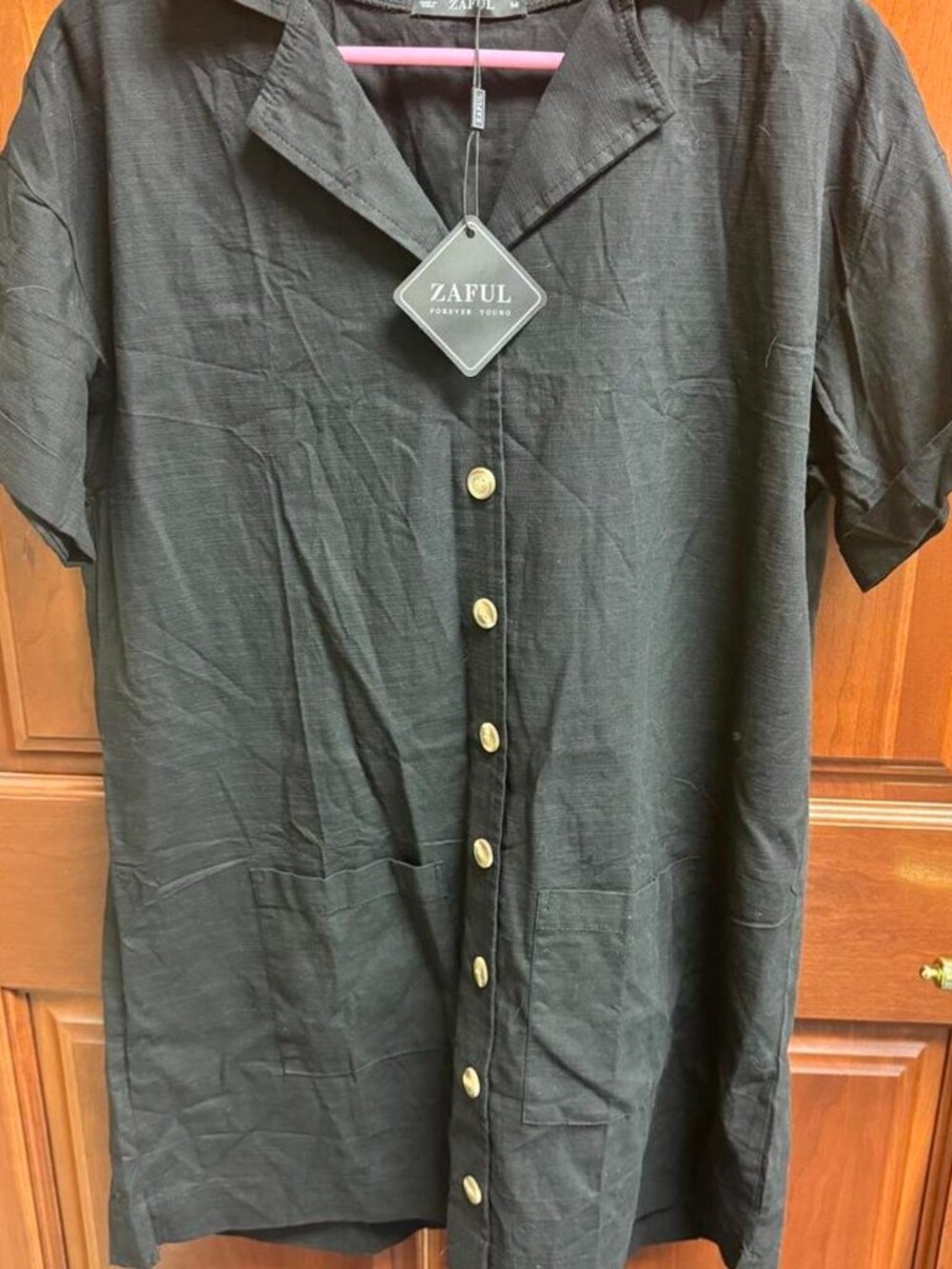 Zaful Black Mini Dress, Size M